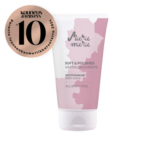 Muru Muru Soft & Polished vartalokuorinta tuubipakkauksessa, Kauneus & Terveys Top 10 luonnonkosmetiikkatuote 2024.